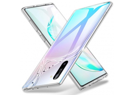 ESR Coque pour Samsung Galaxy Note 10, Bumper Etui de Protection Transparent en Silicone TPU Mince-Souple, Housse Silicone Fl