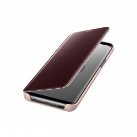 Samsung EF-ZG960CFEGWW Galaxy S9 Etui à rabat Clear View Cover Samsung EF-ZG960CF doré pour Galaxy S9