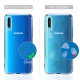 Younme Coque Samsung Galaxy A50 Silicone Transparente, [Lot de 2] Verre trempé écran Protecteur + Souple TPU Étui Protection 