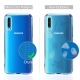 Younme Coque Samsung Galaxy A50 Silicone Transparente, [Lot de 2] Verre trempé écran Protecteur + Souple TPU Étui Protection 