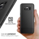 Coque Galaxy S8 Plus, Losvick Silicone Bumper Souple[Anti-Choc Air Cushion]Coque Ultra Fine en Gel Flex TPU [Texture Fibre de