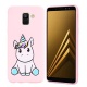 HopMore Compatible pour Coque Samsung Galaxy A6  2018  Silicone Souple Chat 3D Design Motif Drôlene Etui Étui Antichoc Ultra 