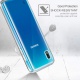 Leathlux Coque Samsung Galaxy A10 Transparente + Verre trempé Protection écran, Souple Silicone étui Protecteur Bumper Housse