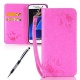 JAWSEU Coque Galaxy S7,Etui Galaxy S7 Portefeuille PU Étui Folio Cuir à Rabat Magnétique Luxe Élégant Beau Tournesol Fleur Ul