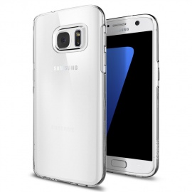 Spigen Coque Samsung S7 [Liquid Crystal] Ultra Mince, Transparente, Légère, Ajustement Parfait [Crystal Clear] Coque Compatib