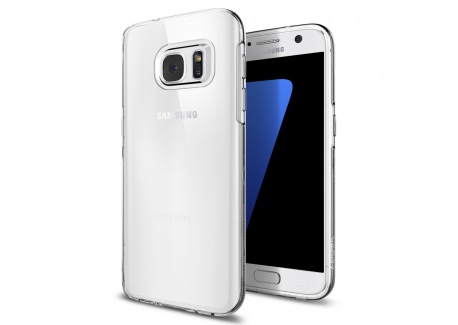 Spigen Coque Samsung S7 [Liquid Crystal] Ultra Mince, Transparente, Légère, Ajustement Parfait [Crystal Clear] Coque Compatib