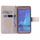 Fatcatparadise Coque Galaxy J5 2016,Etui J510 écran 5.2",  Série de Chat et darbre  Rétro Emboss Premium Flip Housse Coque E