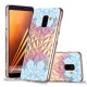 Artfeel Ultra Mince Souple Clair Coque pour Samsung Galaxy A6 2018,Étui en Relief Ananas Coloré Géométrique Motif, Flexible T