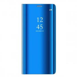 Alsoar®Coque Samsung Galaxy A7 2018, Cover 360 °de Protection Intelligente Vue Claire Miroir De Electroplate Placage Kickstan