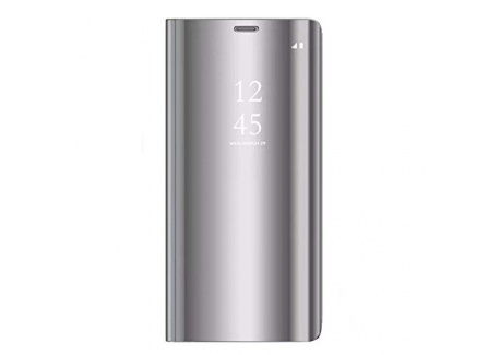 Alsoar®Coque Samsung Galaxy A7 2018, Cover 360 °de Protection Intelligente Vue Claire Miroir De Electroplate Placage Kickstan
