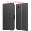 Tenphone Etui Coque pour Samsung Galaxy A10, Protection Housse en Cuir PU Portefeuille Livre,[Emplacements Cartes],[Fonction 