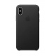 Apple Coque en Cuir  pour iPhone XS  - Noir