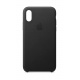 Apple Coque en Cuir  pour iPhone XS  - Noir