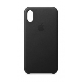 Apple Coque en Cuir  pour iPhone XS  - Noir