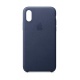 Apple Coque en Cuir  pour iPhone XS  - Noir