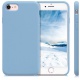 kwmobile Coque Apple iPhone 7/8 - Coque pour Apple iPhone 7/8 - Housse de téléphone en Silicone Bleu Pastel