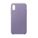 Apple Coque en Cuir  pour iPhone XS  - Lilas