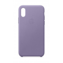 Apple Coque en Cuir  pour iPhone XS  - Lilas