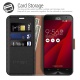 COODIO Coque en Cuir ASUS Zenfone 2 ZE551ML, Étui Téléphone Zenfone 2, Housse Pochette Zenfone 2 Fonction Stand Etui Coque po