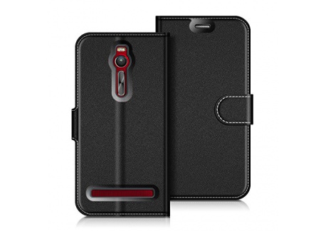 COODIO Coque en Cuir ASUS Zenfone 2 ZE551ML, Étui Téléphone Zenfone 2, Housse Pochette Zenfone 2 Fonction Stand Etui Coque po