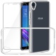 Leathlux Coque ZenFone Live  L1  ZA550KL Transparente + Verre trempé écran protecteur, Souple Silicone Étui Protection Bumper