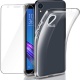 Leathlux Coque ZenFone Live  L1  ZA550KL Transparente + Verre trempé écran protecteur, Souple Silicone Étui Protection Bumper