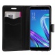 ebestStar - Coque ASUS Zenfone Max M1 ZB555KL Etui PU Cuir Housse Portefeuille Porte-Cartes Support Stand, Noir + Film Protec