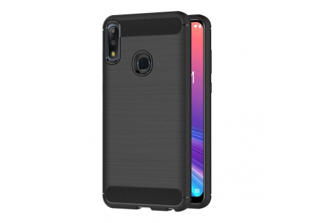 AICEK Coque ASUS Zenfone Max Pro  M2  ZB631KL, Noir Silicone Coque pour ASUS Zenfone Max Pro  M2  Housse Fibre de Carbone Etu