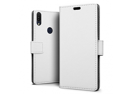 SLEO Coque ASUS ZenFone Max Pro M1 ZB601KL/ZB602KL, Etui Portefeuille Flip PU Cuir Slim Premium Magnétique à Rabat Couverture