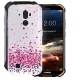 HHUAN Coque pour Doogee S40 Semi-Transparent Cover Souple Silicone Gel Antichoc TPU Tigre et Chat Housse Etui Protection Bump