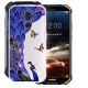 HHUAN Coque pour Doogee S40 Semi-Transparent Cover Souple Silicone Gel Antichoc TPU Tigre et Chat Housse Etui Protection Bump