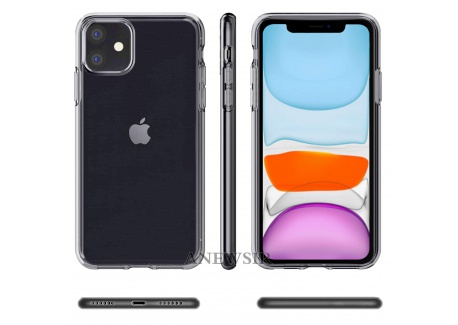 ANEWSIR Coque pour iPhone 11 6.1 2019 Transparente + 2 × Verre trempé Protection écran, Souple Silicone étui Protecteur Bumpe