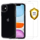 ANEWSIR Coque pour iPhone 11 6.1 2019 Transparente + 2 × Verre trempé Protection écran, Souple Silicone étui Protecteur Bumpe