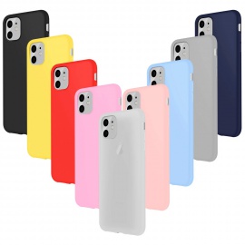 Leathlux 9× Coque iPhone 11  6.1  Étui Silicone Mince Souple TPU Housse Protection Gel Coque pour iPhone 11 2019 6.1 Pouces R