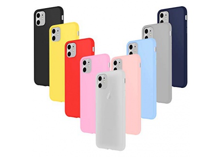 Leathlux 9× Coque iPhone 11  6.1  Étui Silicone Mince Souple TPU Housse Protection Gel Coque pour iPhone 11 2019 6.1 Pouces R