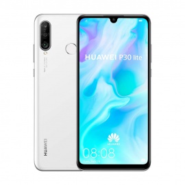 Huawei P30 Lite Smartphone débloqué 4G  6,15 pouces - 128Go - Double Nano SIM - Android 9.0  Blanc nacré [Version Française]