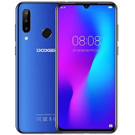 DOOGEE N20  2019  Telephone Portable Debloqué 4G, Helio P23 Octa-Core 4 Go + 64 Go, 6,3 Pouces FHD + Waterdrop Écran Smartpho