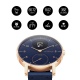 Withings Steel HR Fitnessuhr Adulte Unisexe, 36mm-Rose Gold & Bleu