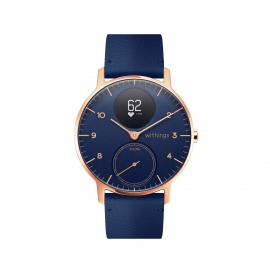 Withings Steel HR Fitnessuhr Adulte Unisexe, 36mm-Rose Gold & Bleu