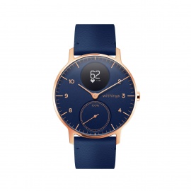 Withings Steel HR Fitnessuhr Adulte Unisexe, 36mm-Rose Gold & Bleu