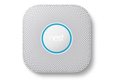 Nest Protect 2ème génération, détecteur de fumée et monoxyde de carbone, (à Piles)