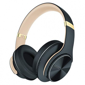 DOQAUS Casque Bluetooth sans Fil, [Jusqu 52 Heures] Pliable Casque Stéréo sans Fil Hi-FI, 3 Modes EQ, Protège-Oreilles Mous d