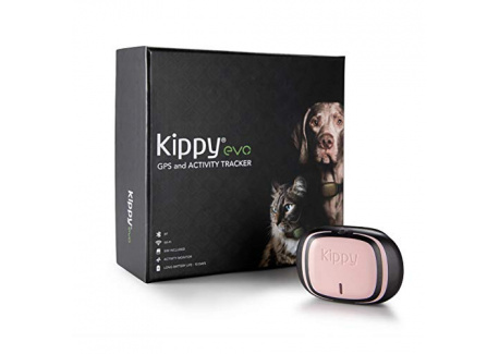 Kippy Evo, Le Nouveau GPS and activité pour Chiens et Chats, 38 GR, Waterproof, durée 10 Jours, Pink Petal