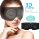 Casques de Sommeil 3D Masque pour Yeux, Musique HD Haut-Parleurs