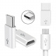 Logtronik 5 Blanc et 5 Noir Adaptateur USB C vers Micro USB [OTG], Adaptateur USB Type-C pour Samsung S10/S9/S8/A8/Note9/A5, 