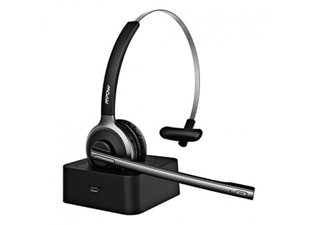 MPOW M5 Pro Casque Bluetooth avec Micro, Chargeur daccueil Inclus, Casque Téléphone à Réduction Bruit Ultra Léger, Jusqu 18 