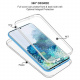 Gnews Coque Compatible avec Samsung S20 Housse, Samsung S20 Coque Transparent Silicone TPU Case Intégral 360 Degres Full Body