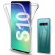 Gnews Coque Compatible avec Samsung S10 Etui, Samsung S10 Coque Transparent Silicone TPU Case Intégral 360 Degres Full Body P