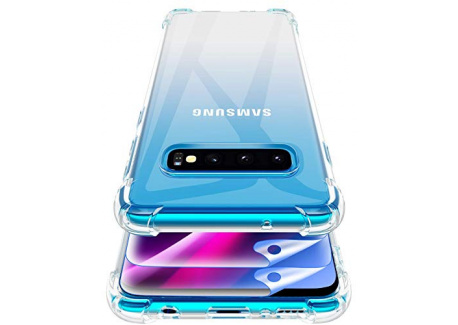 Garegce Coque pour Samsung Galaxy S10, 2 Pack TPU Film Flexible, Transparente Silicone Bumper TPU Souple Antichoc Cover, Anti