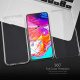 AROYI Cover Samsung Galaxy A70, Samsung Galaxy A70 Custodia Transparent Silicone TPU e PC Full Body Protettiva Premium Resist